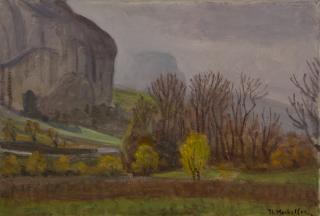 Meteora Area — Oil painting, Canvas, 38.00×55.00cm — Theodoros Markellos